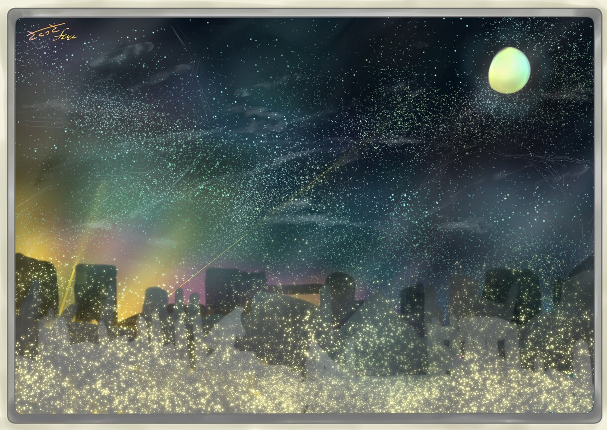 朝焼け、幻想的な空や風景のイラストを制作します 空や風景などサイトや携帯の背景画面が欲しい方向け イメージ5