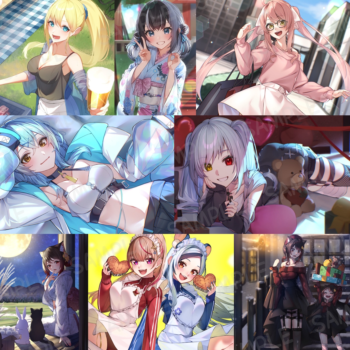 セール中!!イラスト全般制作いたします 顔周りから全身描写まで幅広く対応可能です！ イメージ5