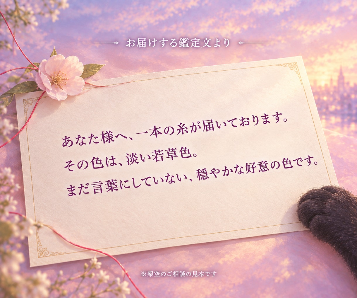 あなたを好きな人の気配を、想いの色で霊視します 私を好きな人はいる？好意・特徴・脈ありを視ます イメージ4