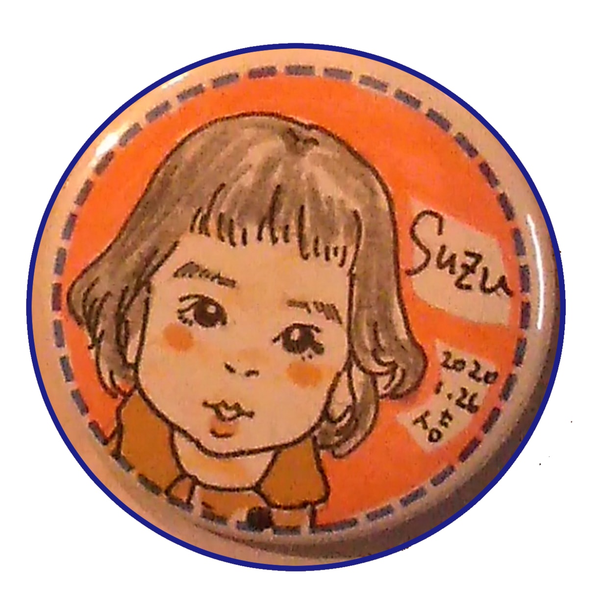 にがお絵缶バッチ☆描きます 送料込み☆お写真から可愛く描きます☆ イメージ5
