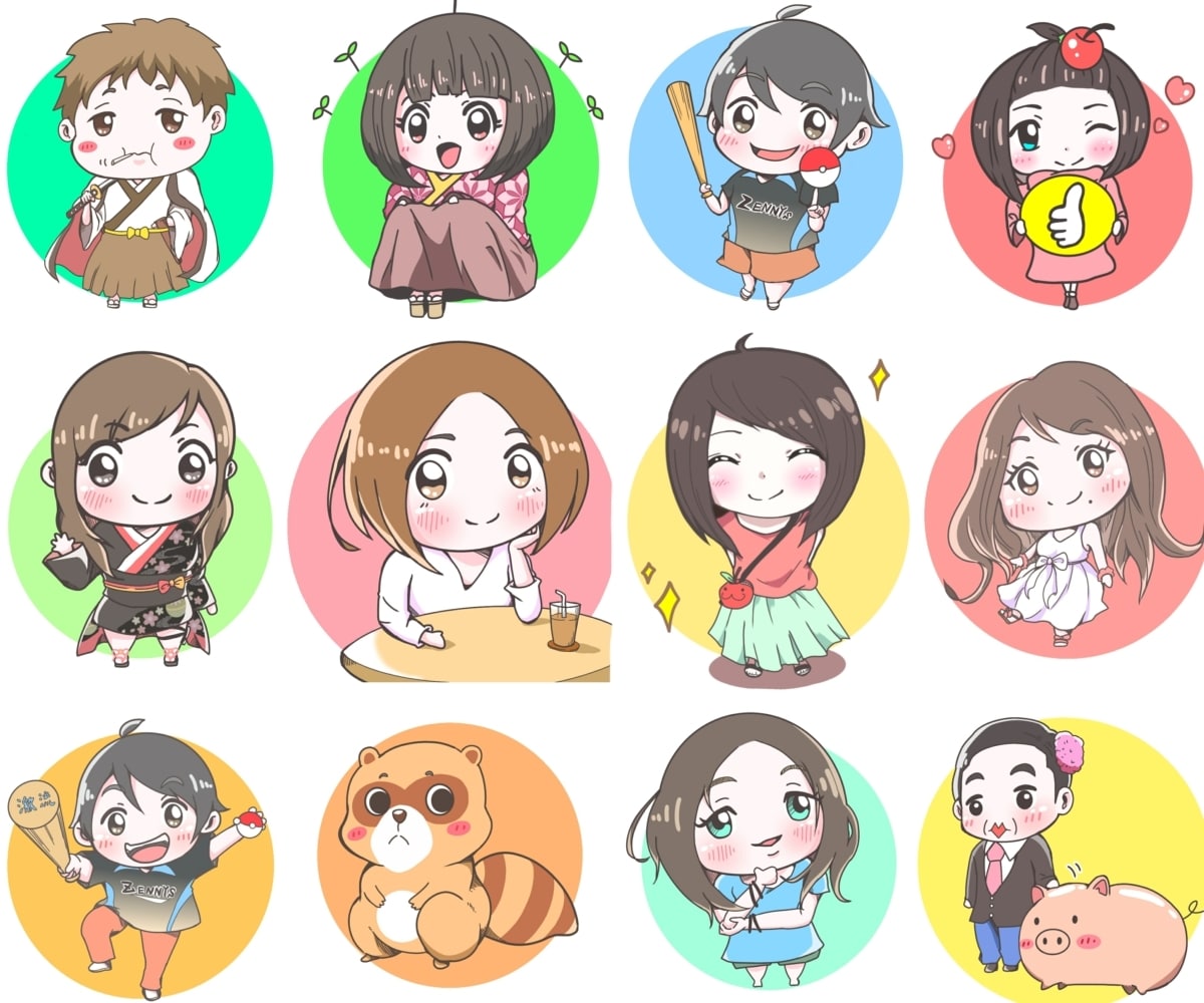 人気のかわいいミニキャラアイコンイラスト制作します ゲーム・YouTube・SNSに最適！プレゼントにもおすすめ イメージ2