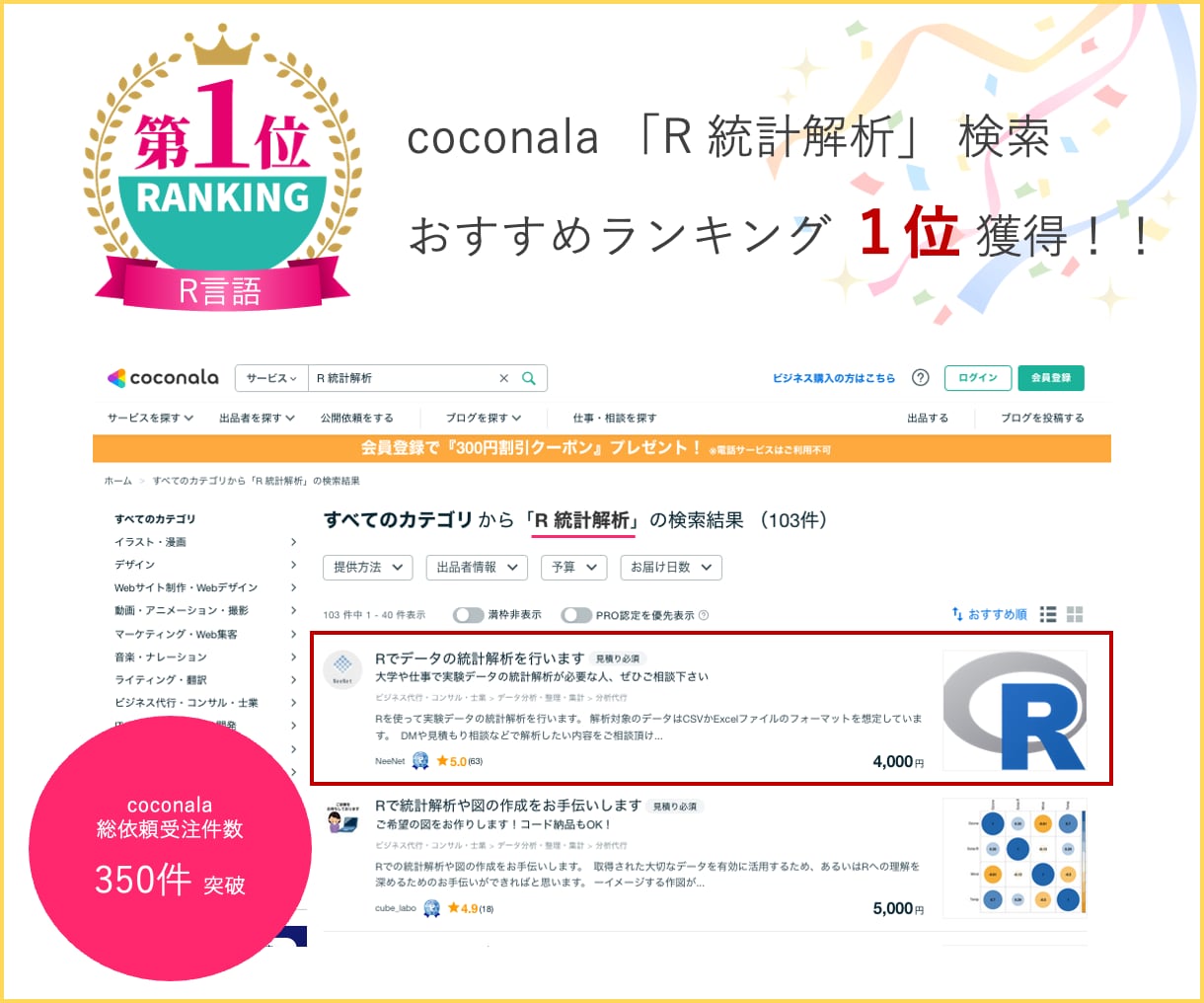 Rでデータの統計解析を行います 大学や仕事でデータの統計解析が必要な人、ぜひご相談下さい イメージ5