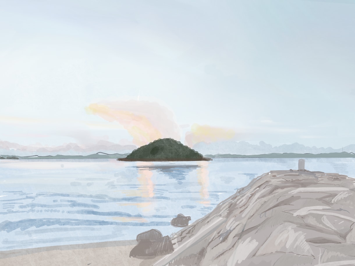 淡いタッチの景色のイラストを描きます 商用◎個人利用◎ 挿絵、広告、サムネイル、MV、壁紙 など イメージ2