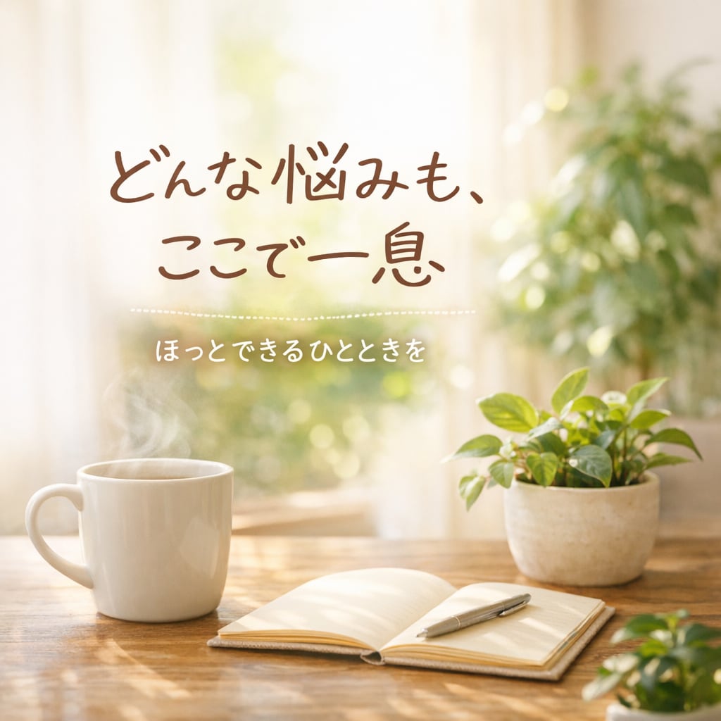 どんな悩みも一人で抱えないで！話をききます 話すだけで心が軽くなる時間を大切にしています。 イメージ1