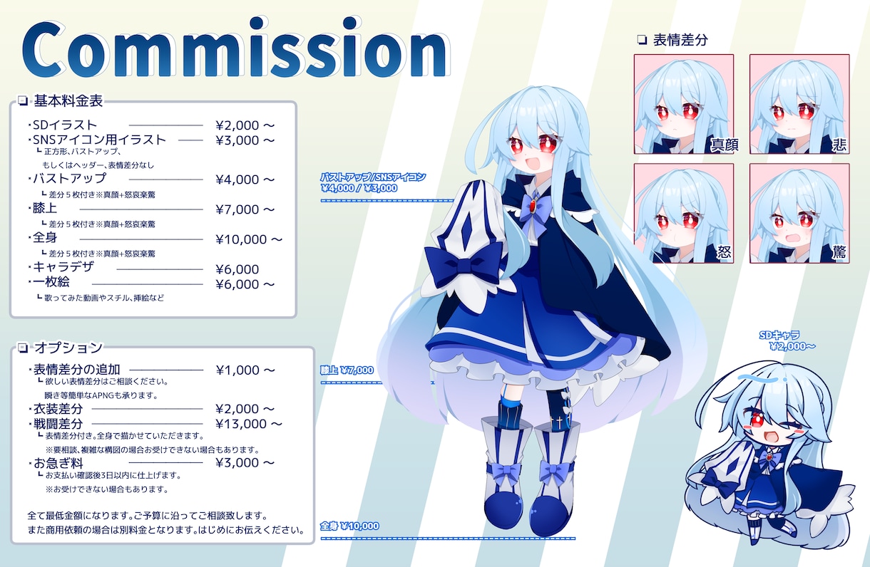 TRPGやゲームで使う立ち絵を制作いたします 魅力的で可愛い立ち絵を描きます！ イメージ2