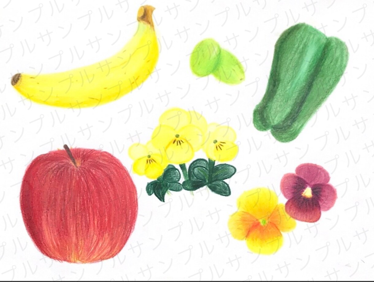 リアルな植物や食べ物のイラスト描きます SNSを始めようとしている方、アイコンを新調したい方は是非！ イメージ6
