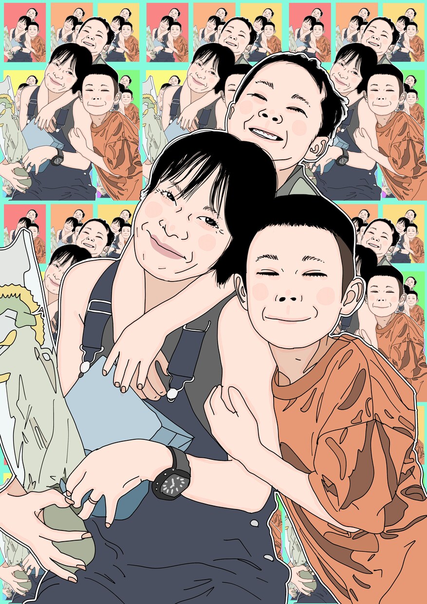 プレゼントに最適！写真を元に似顔絵を描きます ご家族、ご友人へのプレゼントにいかがでしょうか イメージ3