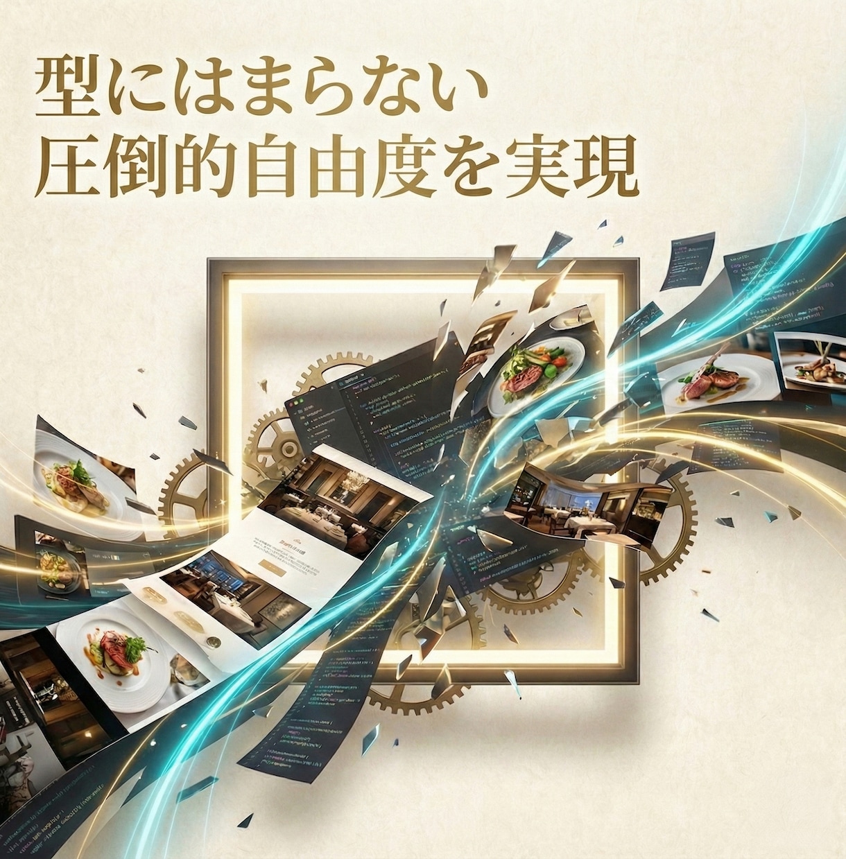 こだわりを形に！完全フルスクラッチのHPを作ります テンプレートにはない自由度を。あなたの理想を実現します イメージ1