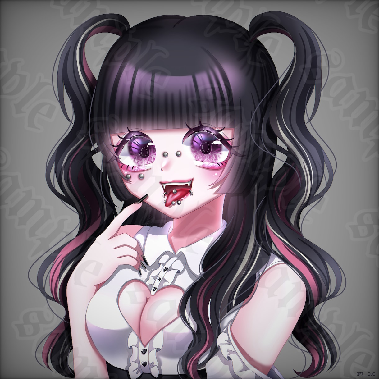 超絶かわいい！安く！速く！イラストお描きします 地雷系.サブカル系.病みかわいいが得意です！ イメージ7