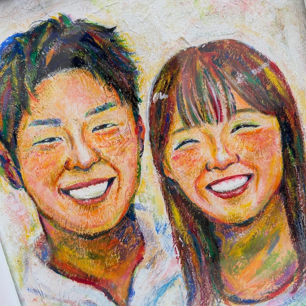 結婚祝いや記念日の似顔絵を描きます 手書きだからこその暖かみある似顔絵を提供します イメージ2