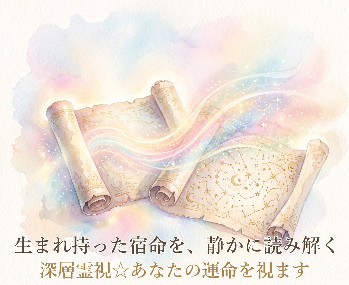 深層霊視☆あなたの運命を視ます 仕事運・宿命など人生全般を深層霊視で見通し導きます イメージ2