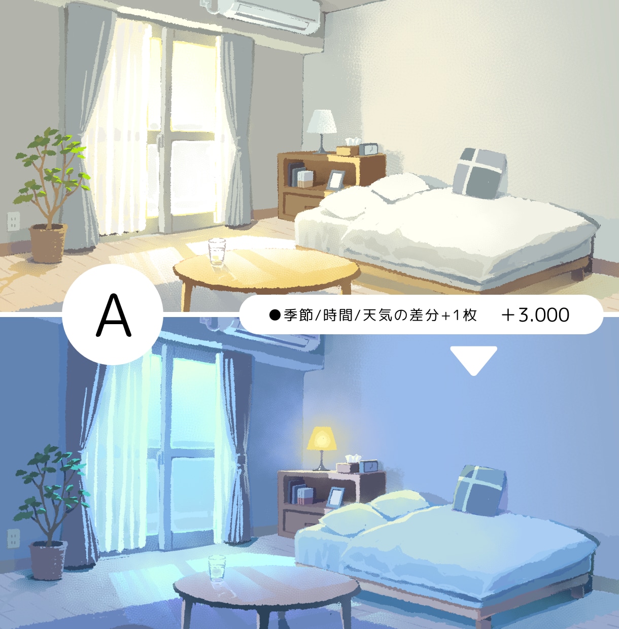 ちょっぴり変わったゲーム用の背景を描きます インディーズのみ○｜商用利用○｜主線なし背景イラスト制作 イメージ4