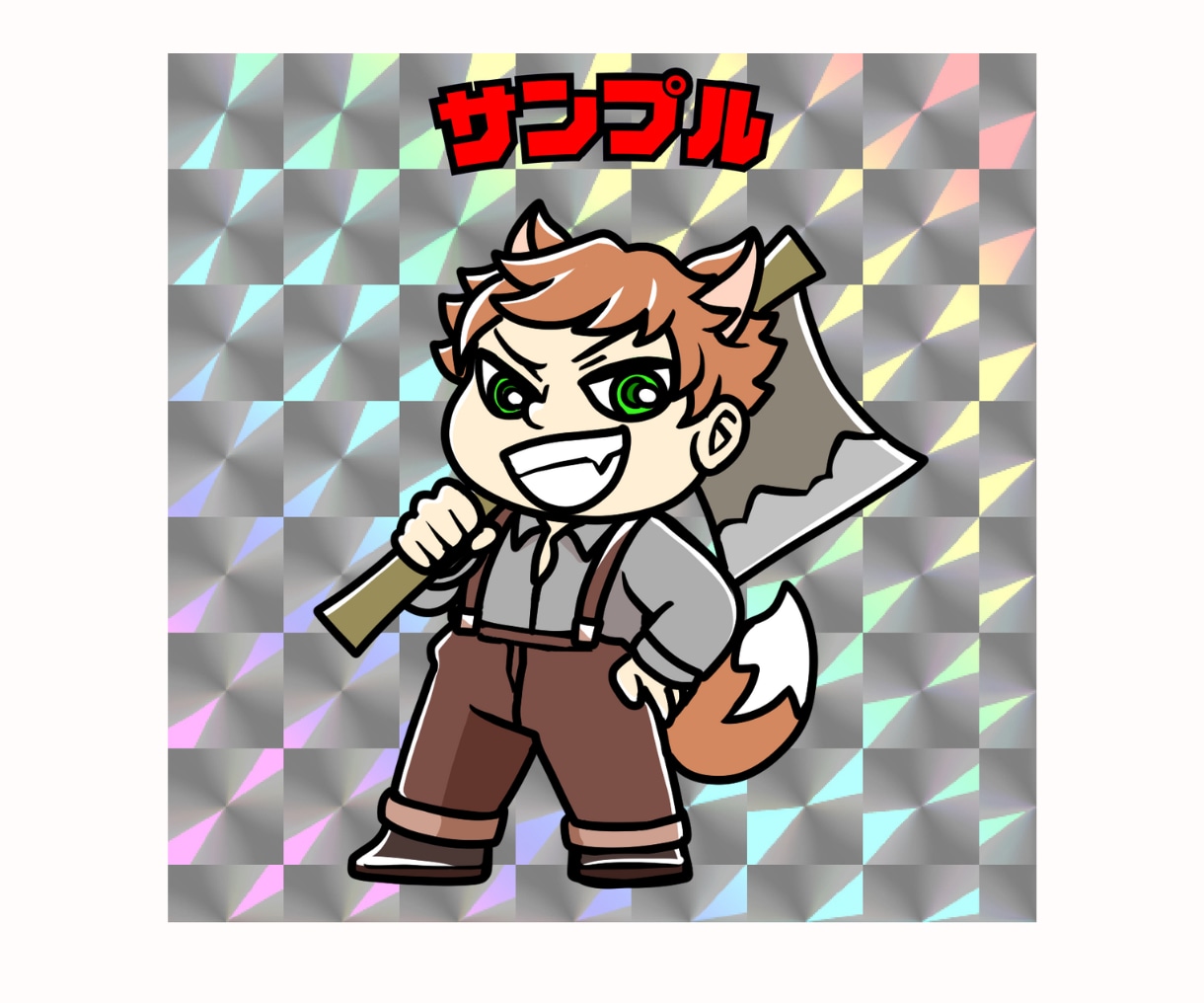 ビックリマン風ミニキャラを作成します 擬人化・アニマル化であなたの好きなキャラで活動を楽しもう！ イメージ5