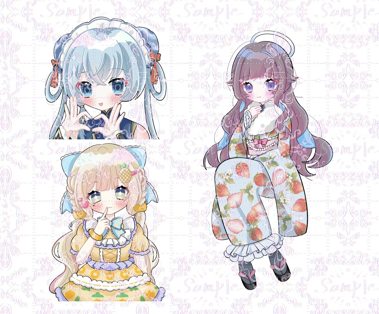 可愛い等身描きます ポップでキラキラな等身イラスト描きます！ イメージ1