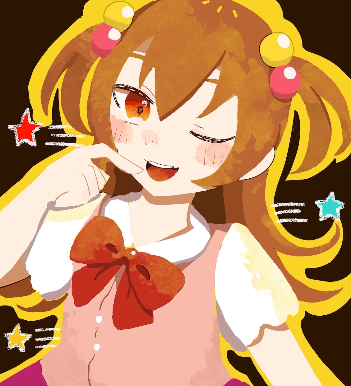 カラフルでかわいいイラストを制作します カラフル、かわいい、ポップ、厚塗り、アニメ（5日以内） イメージ9