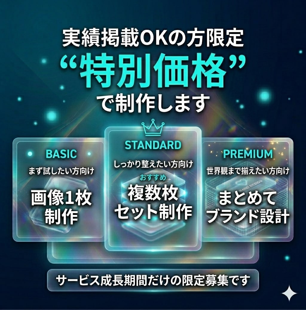 埋もれるサービスから卒業する画像を制作します 良いサービスを〝選ばれる〟魅せ方へ整えます イメージ6