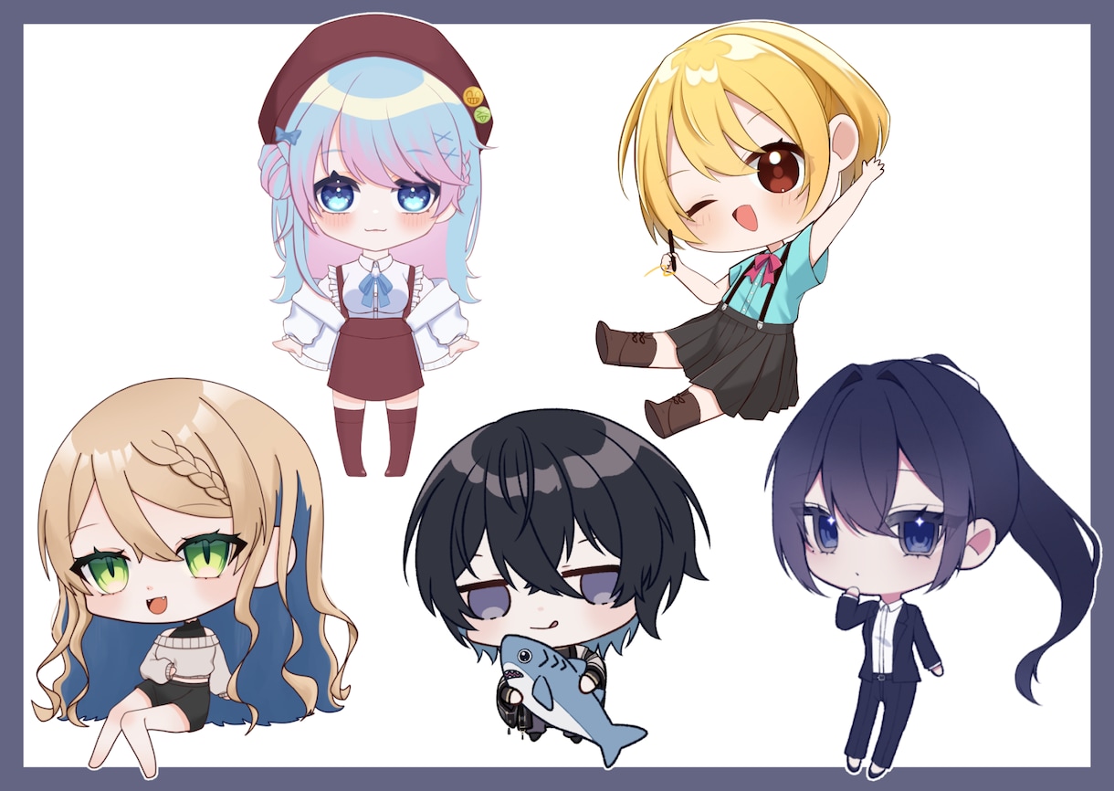 アイコン・立ち絵・一枚絵など制作いたします ご希望に合わせたイラストを制作します！ イメージ4