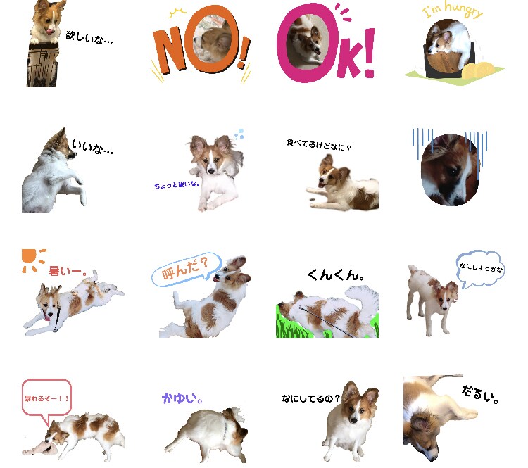愛犬などの写真、描いた絵でラインスタンプ作ります 愛犬や子供の写真や自分が描いた絵をラインスタンプに！ イメージ3