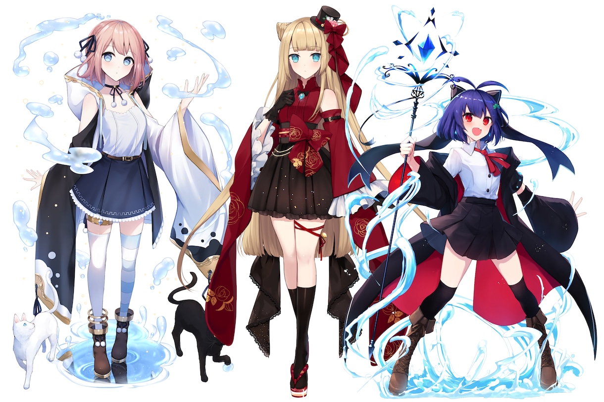 オリジナルキャラクターの立ち絵描きます キャラクターの全身イラストが欲しい方へ イメージ4