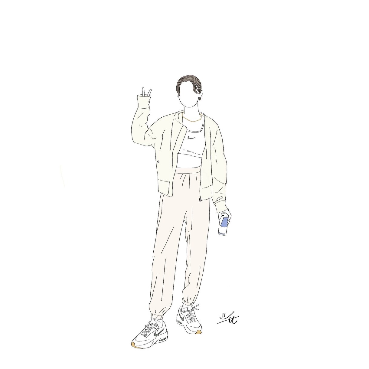 お洒落なイラスト描きます アイコンや名刺用に淡色でデザインします イメージ6