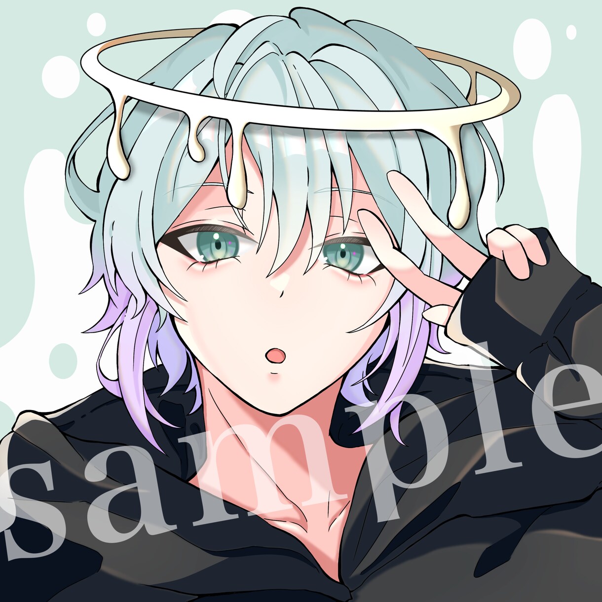 商用可能！かわいいイラストアイコン描きます SNSアイコン、配信サムネイル用など！ イメージ1