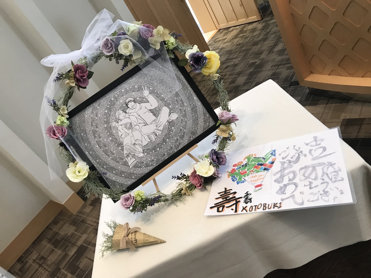 イラスト書きます 誕生日プレゼント、ウェルカムボード、誕生日プレゼントに イメージ2