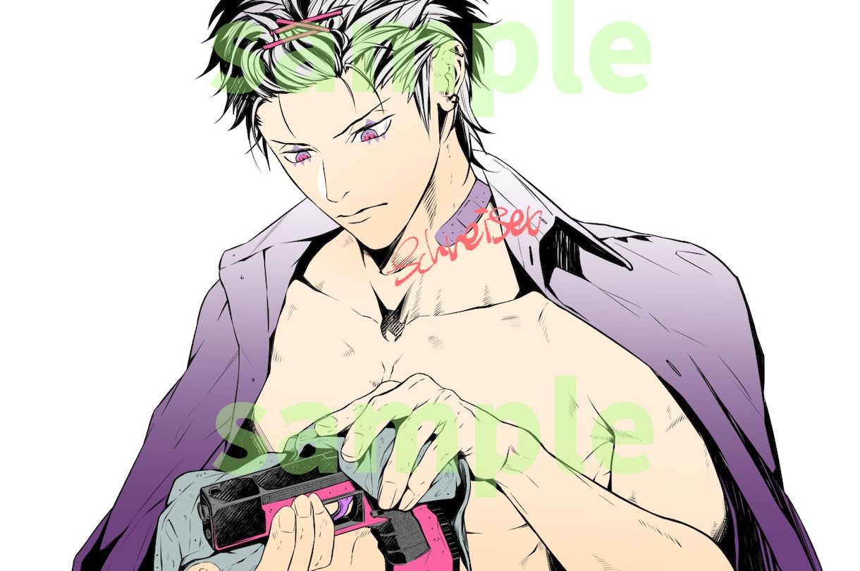 男前～おじさん・男性VTuber等イラスト描きます 歌ってみた・歌みた・MV・立ち絵・イケメン補正のアイコンにも イメージ3