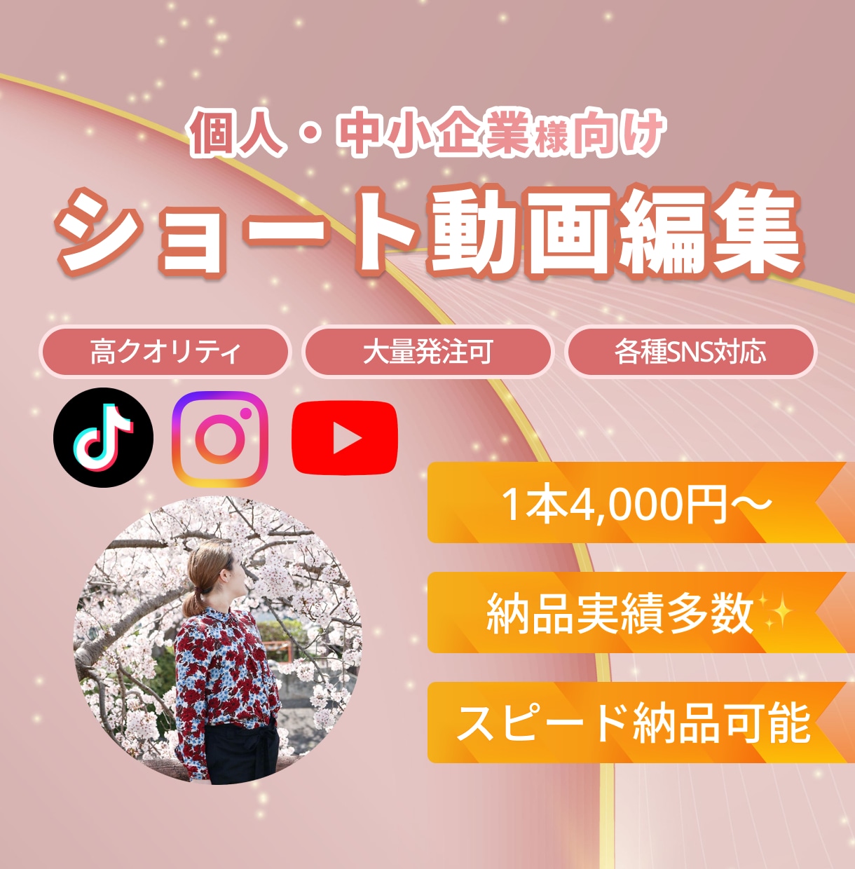 ショート動画作成します 幅広いジャンルの納品実績あり！即日納品も可能！ イメージ1