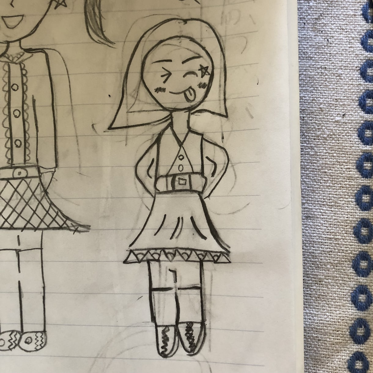 お子さんが描いたイラストをデータ化します (年賀状承ります)らくがきに色や背景を付け加えます！ イメージ4