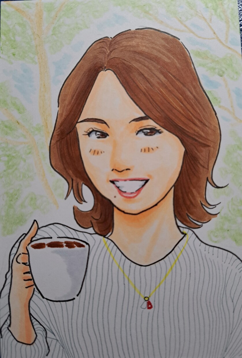 心によりそい、暖かくその人らしさをお描きします そばに置いておきたい今日のあなたを応援するための似顔絵です。 イメージ5