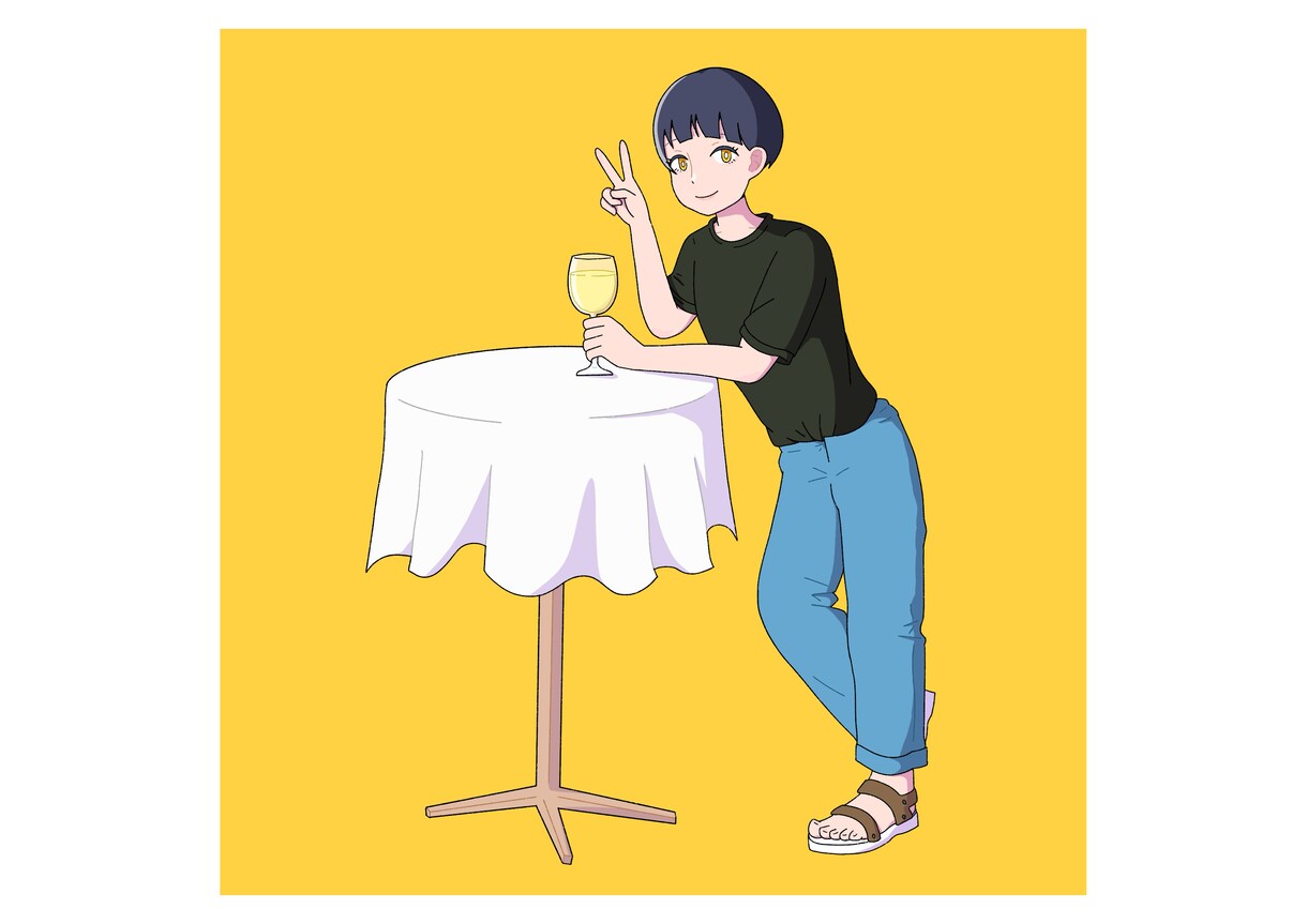 オリジナルのシンプルな一枚絵、描きます 立ち絵、一枚絵などを使いたい方へ イメージ1