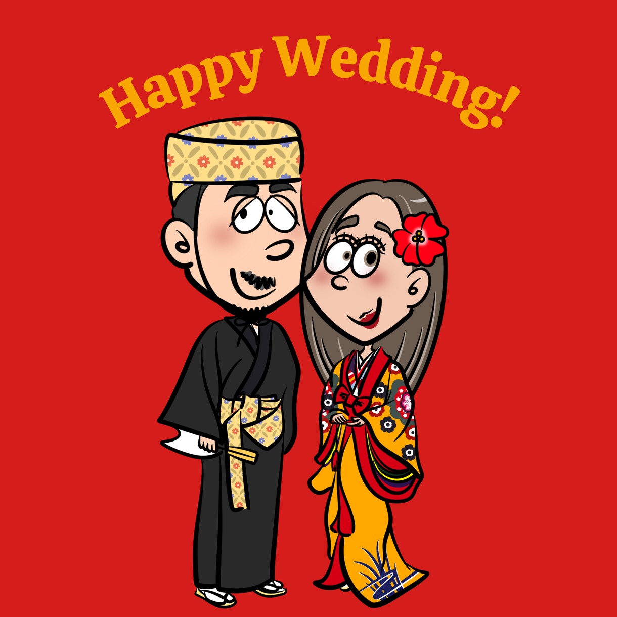 ウェルカムボード描きます 結婚式に華が咲くポップタッチのイラスト イメージ1
