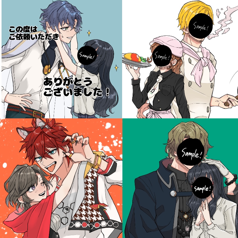YouTube漫画描きます ハッキリとした絵柄で表情豊かに描かせていただきます！ イメージ2