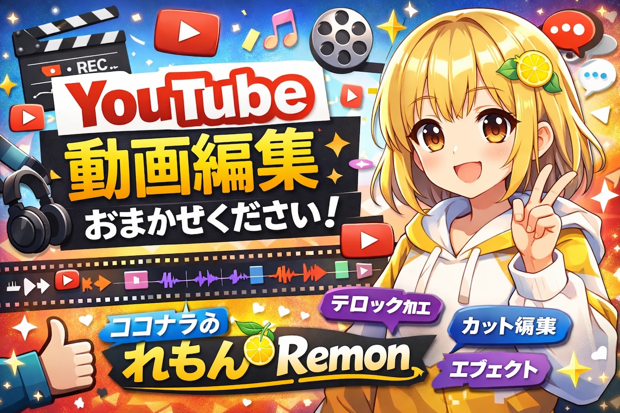 YouTubeの動画編集をします YouTuberの経験を活かして多方面から好かれる動画へ イメージ1