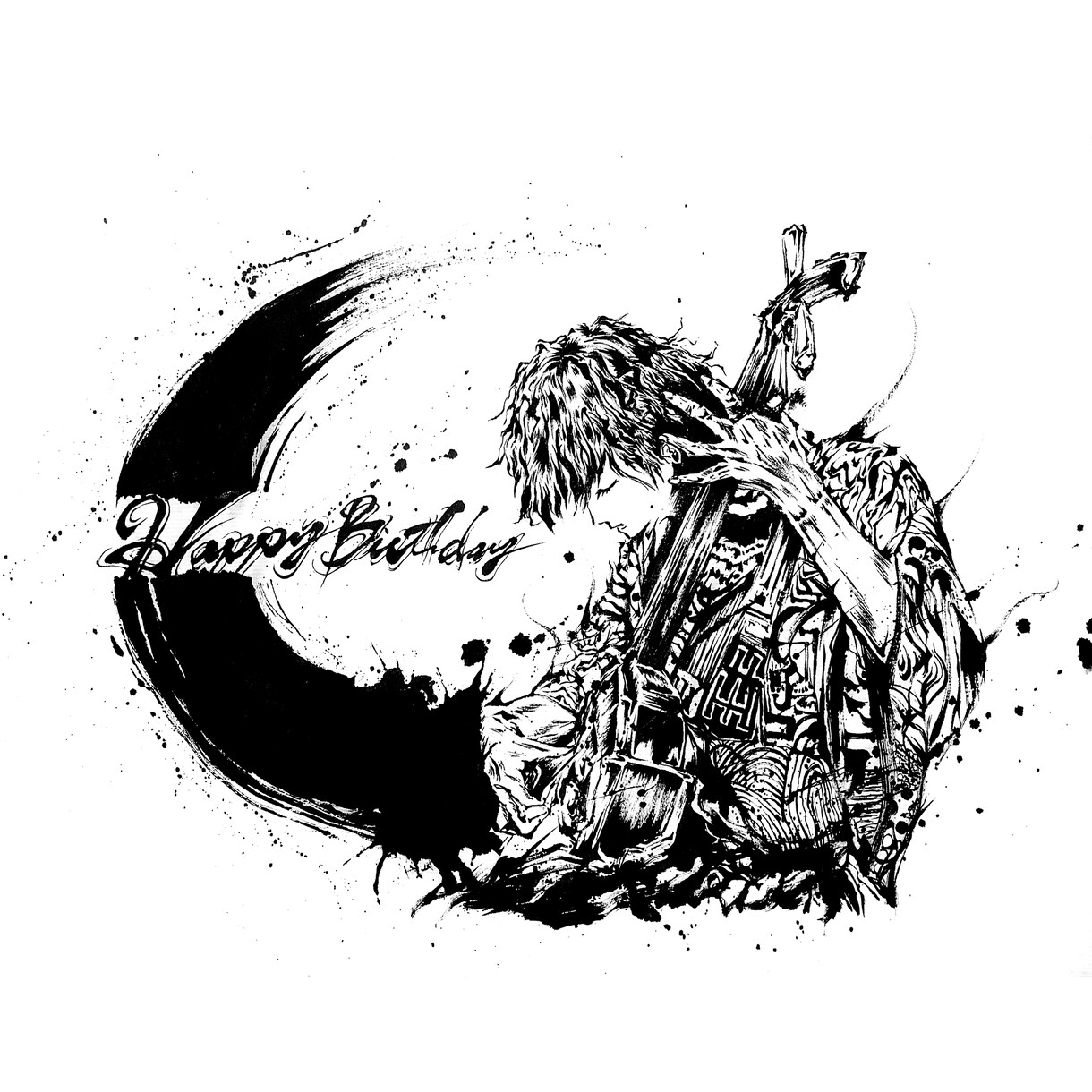 初めてでも安心！イラストと書道の融合ロゴ作ります 初めての方も、安心・親切・丁寧にご対応いたします イメージ7