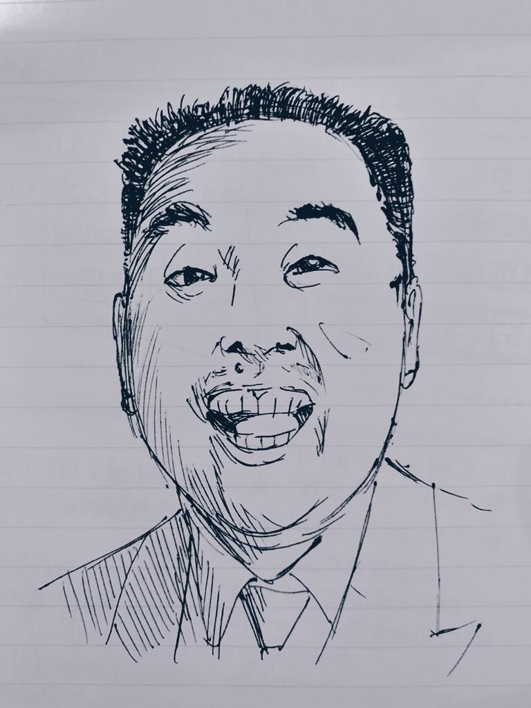 似顔絵描きます 鉛筆画・写実画で、サクっと。特徴を捕らえた線画が得意 イメージ6