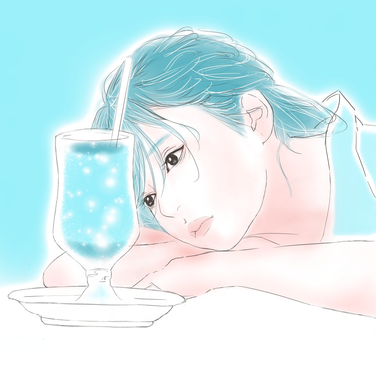 透明感のある可愛い女の子描きます アイコン・ブログ・グッズなど用途に合わせたオリジナルイラスト イメージ1