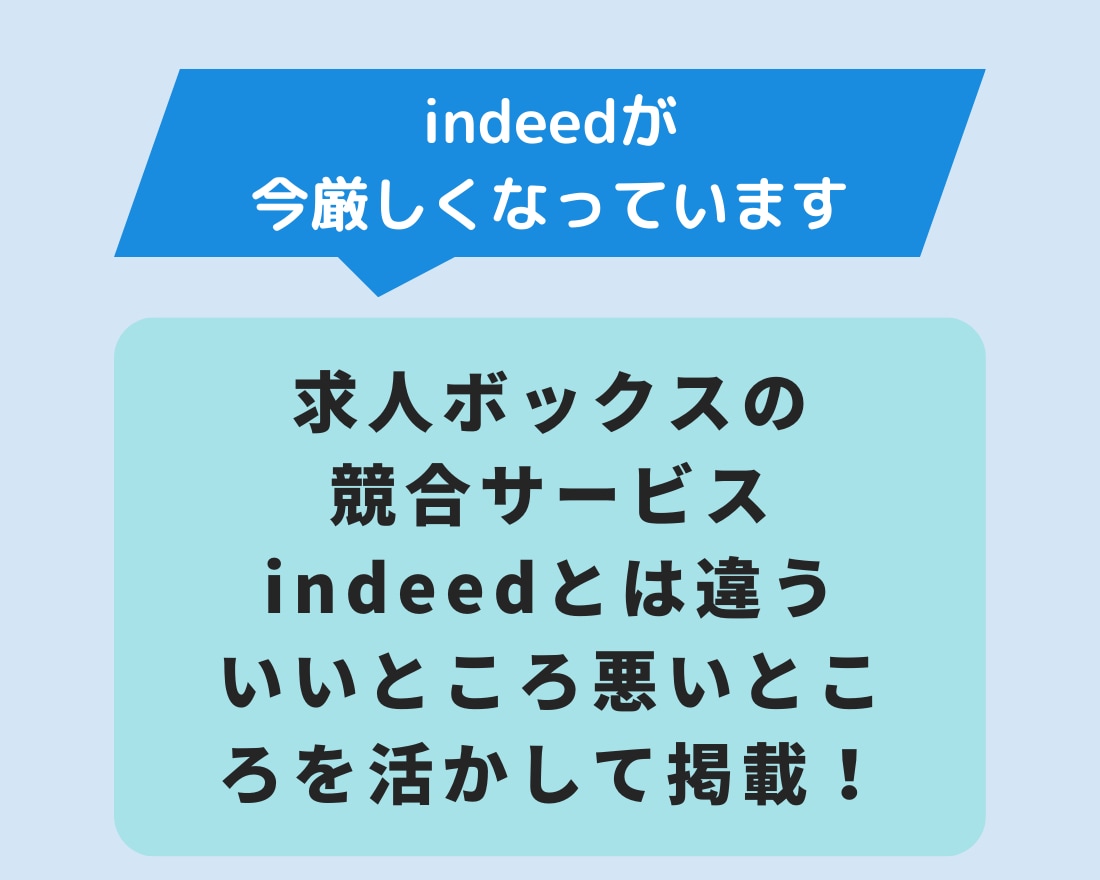 求人ボックス無料掲載と有料掲載をサポートいたします indeedの競合媒体求人ボックスを採用に取り入れませんか？ イメージ2