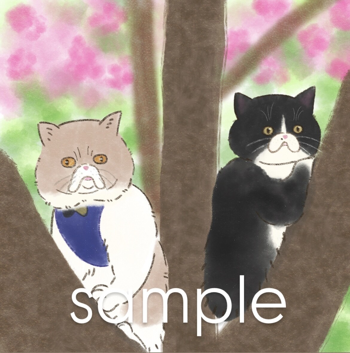 あなただけの特別なほっこりペットイラストを描きます 《プレゼントにも◎手書き風なイラスト♪) イメージ4
