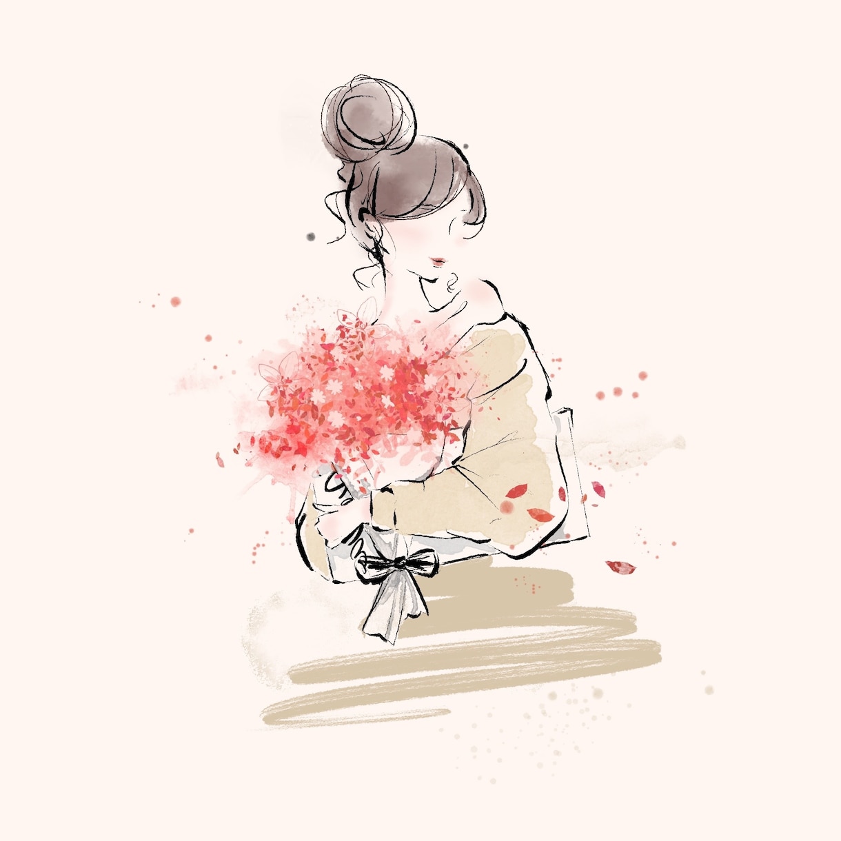 SNSのアイコンなどに！大人可愛いイラスト描きます あなたの理想の女性像をイラストにします イメージ6