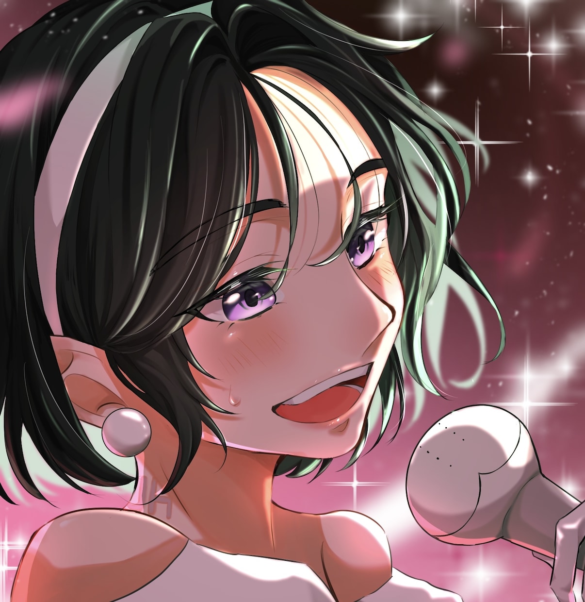 かっこいい男性、かわいい女性を一枚絵で描きます ソシャゲ風の塗り•タッチで描きます！ イメージ1