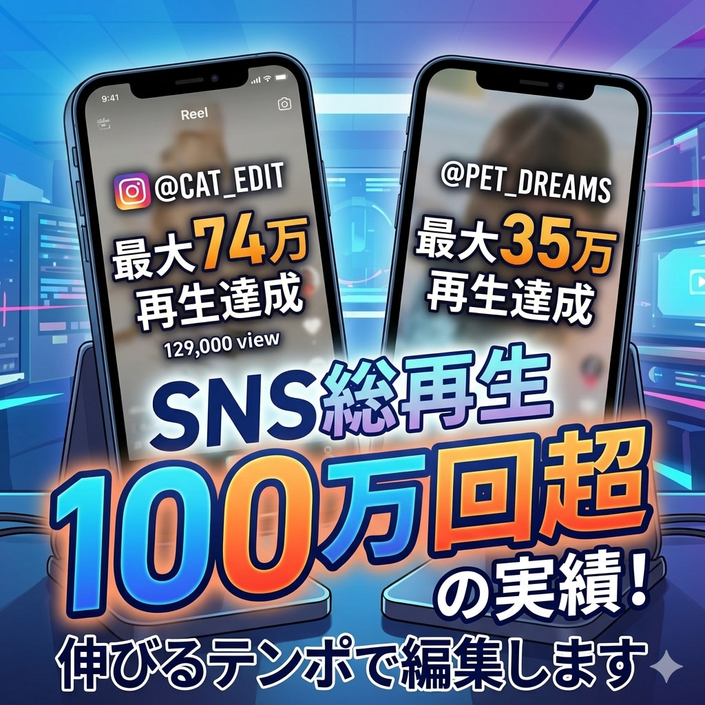 最高74万再生の現役運用者が魅力的に編集します ご納得いただくまで何度も修正します！ イメージ3