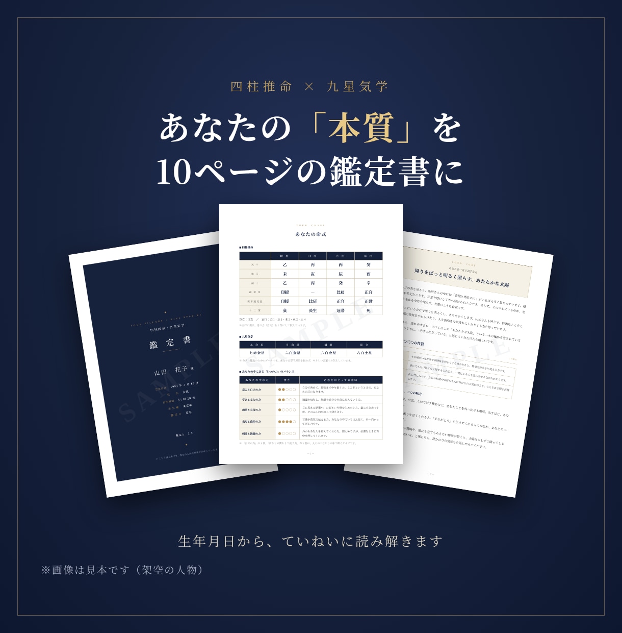 人に合わせて疲れる方へ四柱推命で本質を鑑定します 向いてる仕事・強み・弱みがわかる取扱説明書をお届けします イメージ1