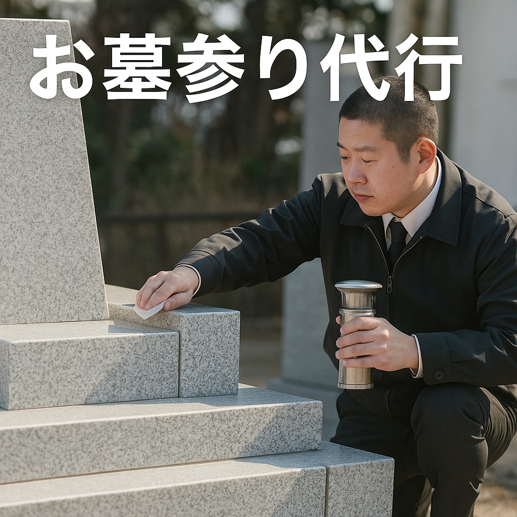 お墓参り代行　関西ます 高齢や多忙、遠方在住などの理由でご自身でお墓参りに行けない方 イメージ1