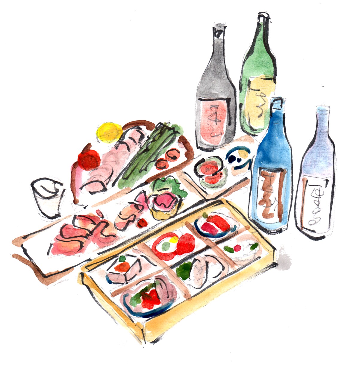 美味しく見える料理のイラスト描きます メニューや雑誌、HPの挿絵などにどうぞ。 イメージ5