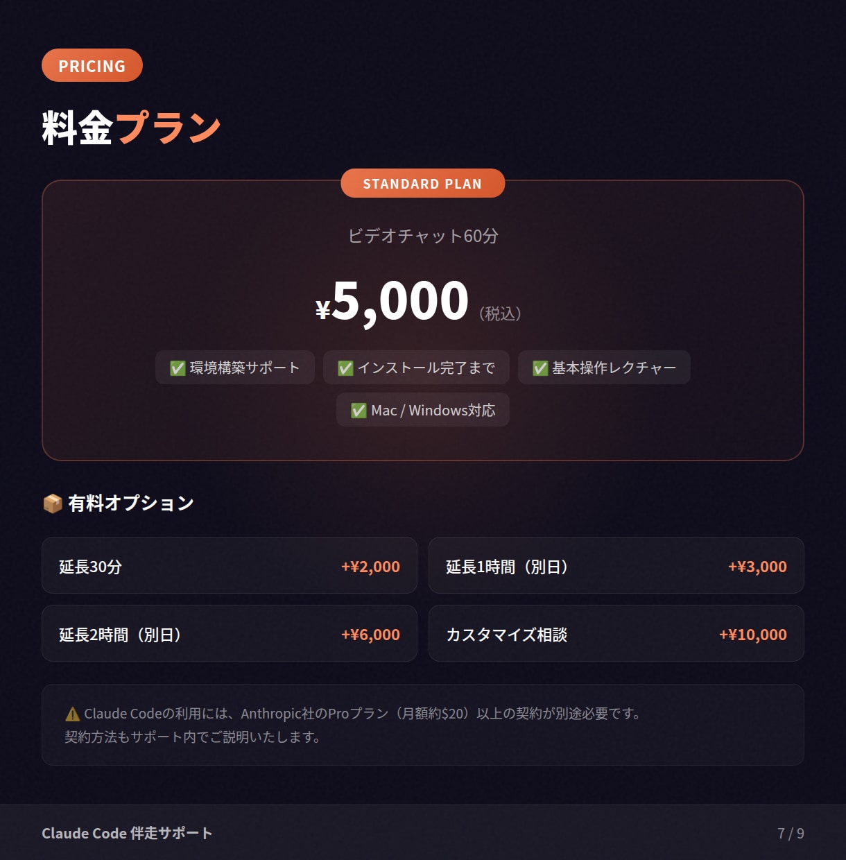 初心者向けにClaudeCodeの使い方を教えます 非エンジニア向け！始め方を教え、黒いターミナル画面も伴走 イメージ8