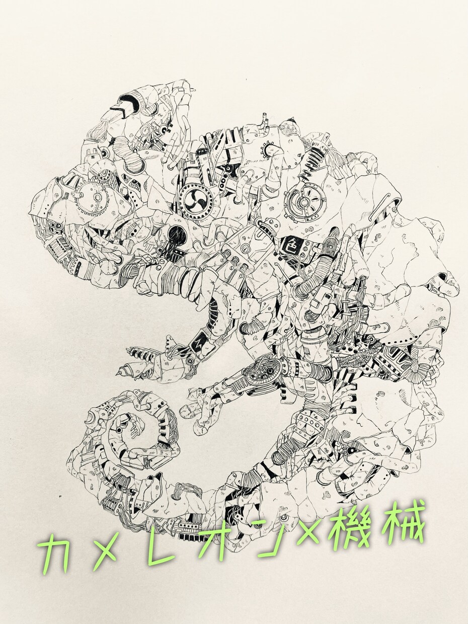 プレゼント用・自分用にゴチャゴチャした絵描きます たくさんの好きなものや思い出を一つにおさめてひとつの形に イメージ4