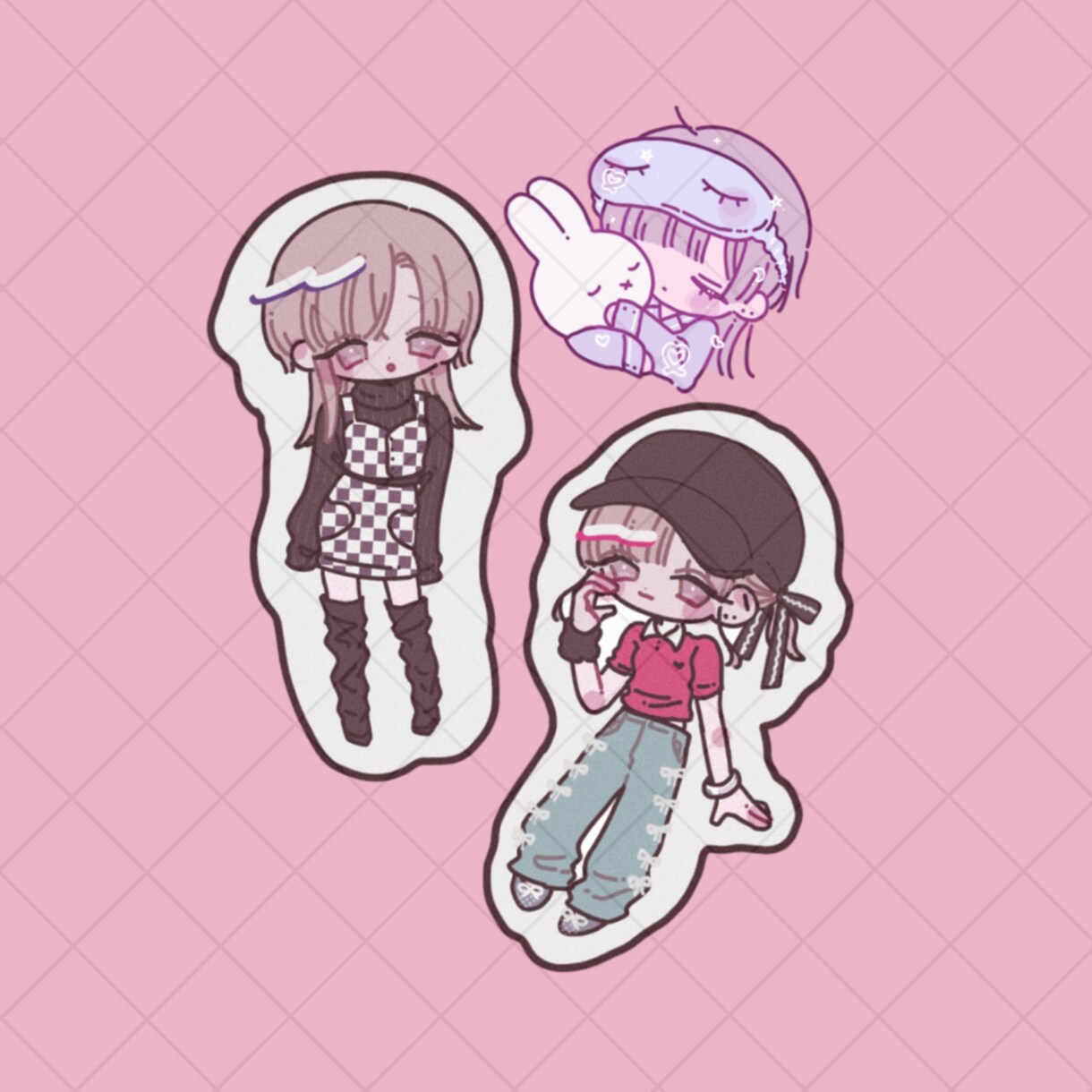 2.5~4頭身デフォルメ描きます ポーズ指定◎洋服描き込み◎のデフォルメイラストです！ イメージ5
