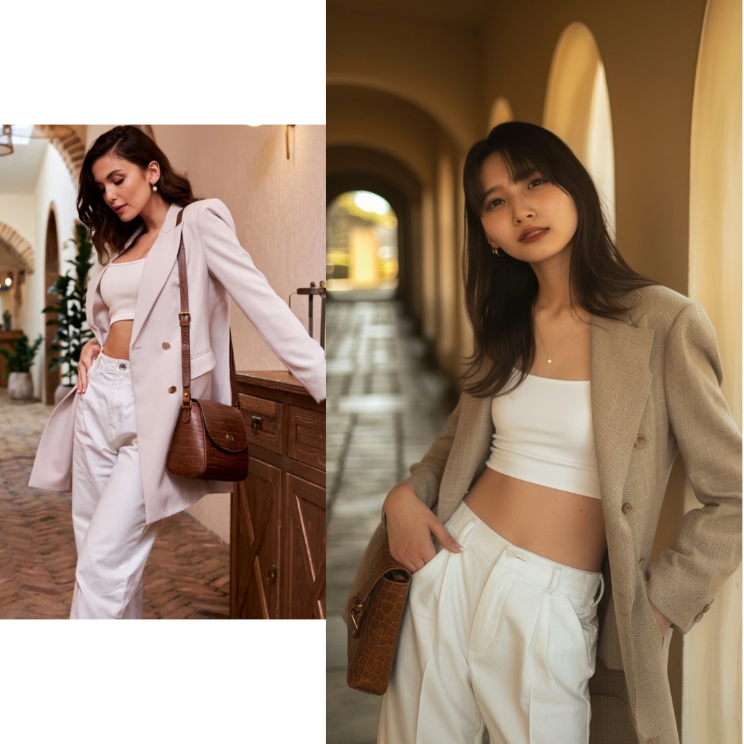 希望の衣服をAIモデルに着せた画像を作成します AIモデルが、お気に入りの服装を着こなす！ イメージ5