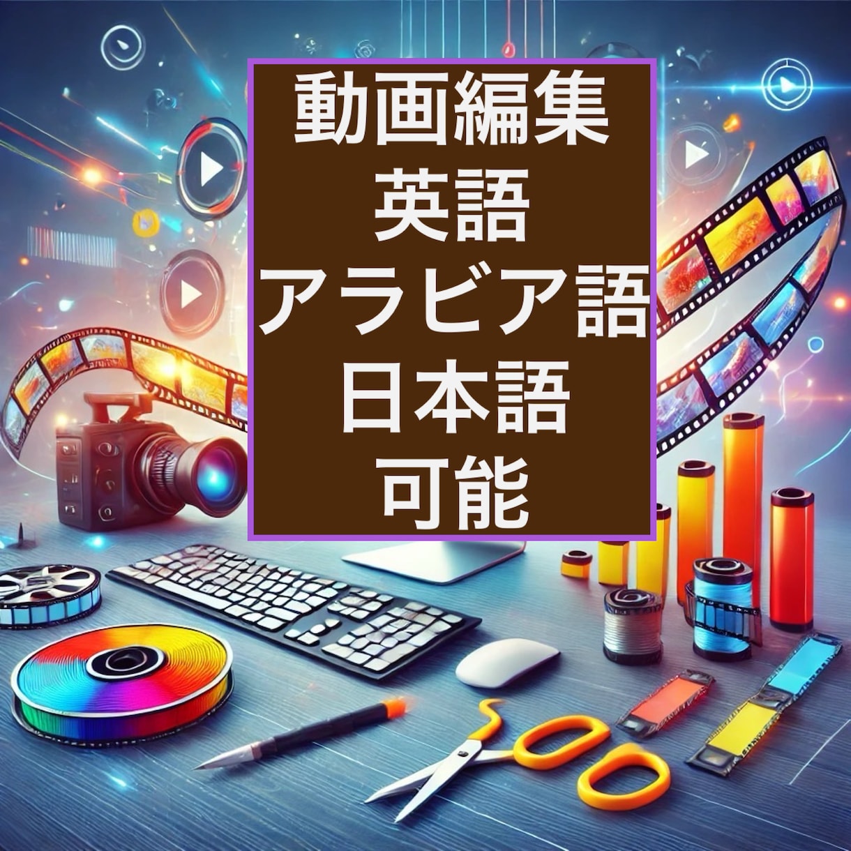 動画編集します 三か国語に対応、字幕追加可能！ イメージ1